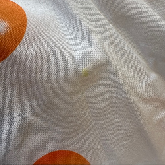 Seaplane XL Vibrant Orange Polka Dot Camp Button Down Men's Short Sleeve Shirt - Picture 10 of 11